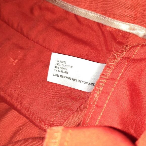 Gap Orange Slim Cropped Pants Tailored Ankle  Length Size 2 Great for office - Picture 9 of 9